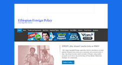 Desktop Screenshot of ethiopianforeignpolicy.com