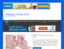 Tablet Screenshot of ethiopianforeignpolicy.com